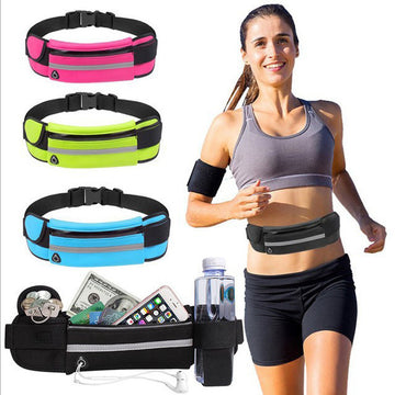 Slim Fitness Waist Bag with Pocket – Running & Jogging Belt for Sports