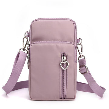 Women's Solid Crossbody Phone Bag – Shoulder & Arm Messenger Pouch