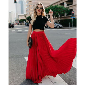 High-Waisted Long Skirt for Women – Casual & Chic Stylish Fashion