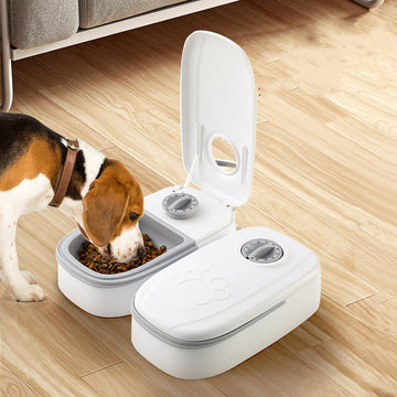 Auto Pet Feeder with Timer – Stainless Steel Bowl Food Dispenser for Pets