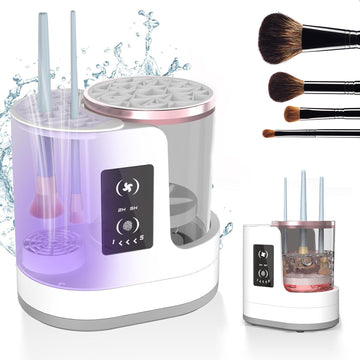 Automatic Makeup Brush Cleaning Device with Stand