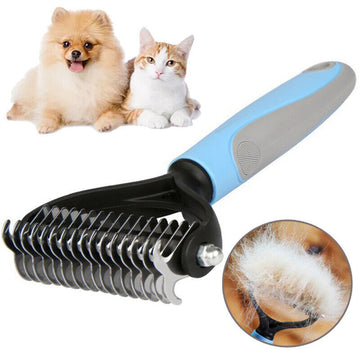 Pet Hair Removal Brush – Double Sided Comb for Pets