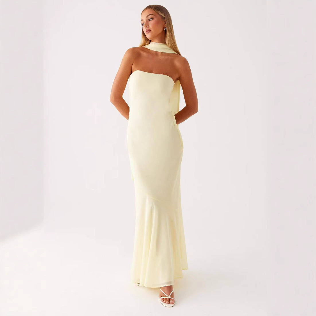 Boho Beach Fishtail Dress – Colorful Sling Style
