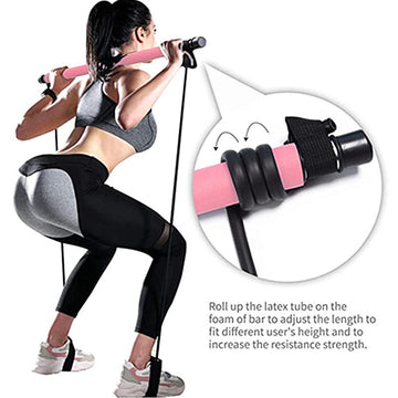 Multifunctional Pilates Bar Stick for Home Workout & Stretching