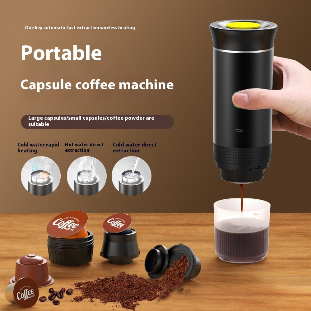 Handy Travel Coffee Machine – 3-in-1 Portable Espresso Maker
