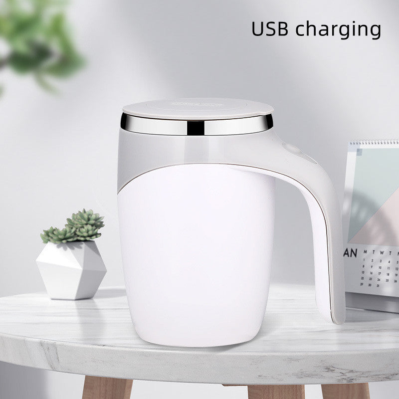 Electric Self-Stirring Coffee Cup – Rechargeable Magnetic Mixer