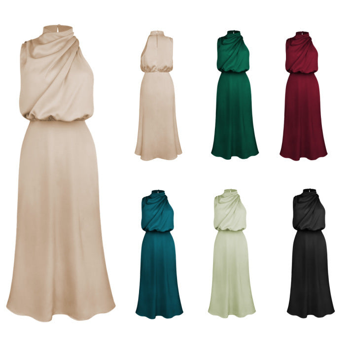 Elegant Sleeveless Summer Dress – Women's Fashion Evening Party Outfit
