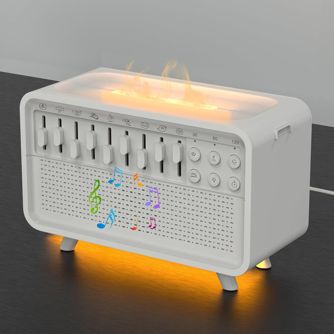 Bluetooth White Noise Humidifier with Night Light for Better Sleep