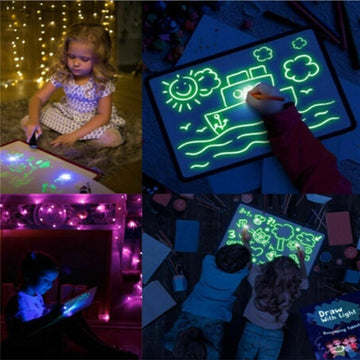 Children’s 3D Sketch Glow Art Pad – Educational Drawing Board For Kids