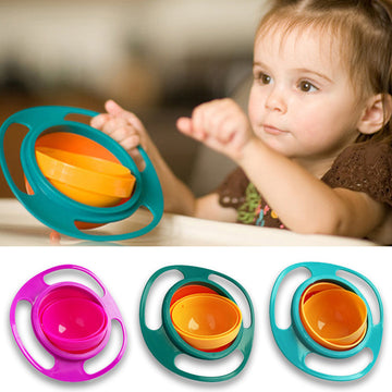 Rotating Spill-Proof Snack Bowl – Anti-Spill Rotating Baby Dish
